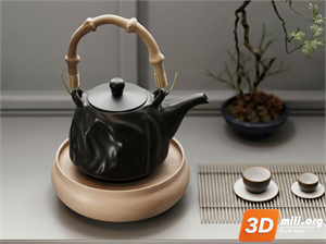Tea Set 3D Model
